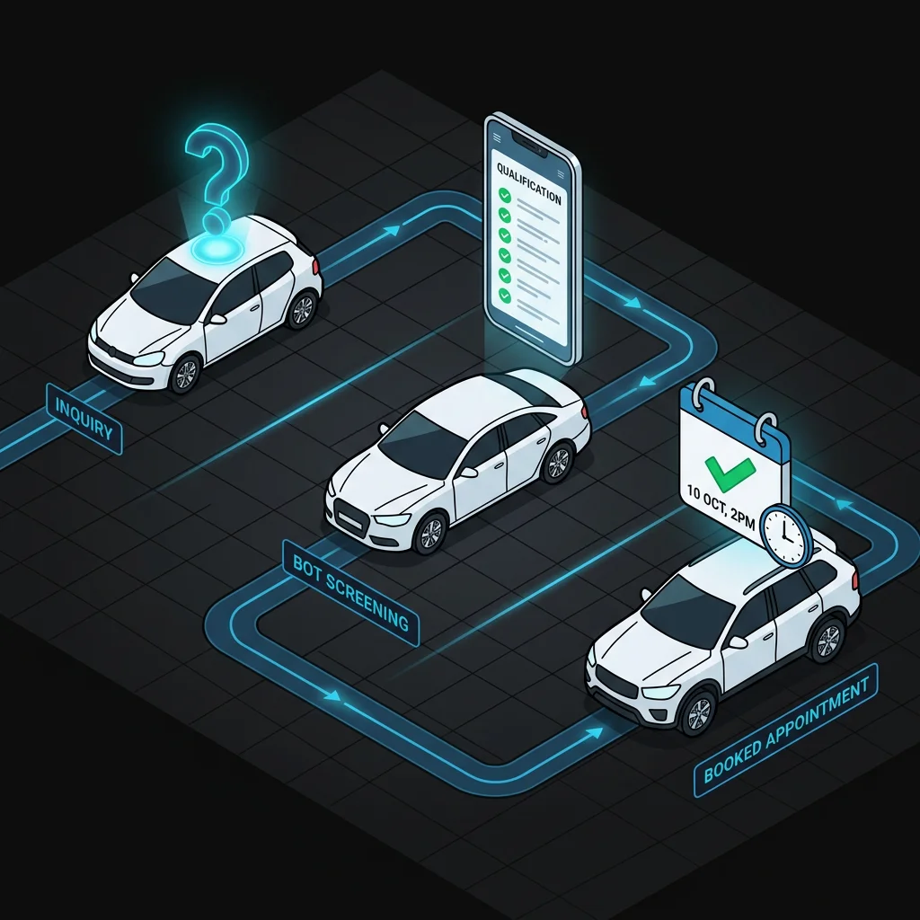 Qualificação automática de compradores de veículos via WhatsApp