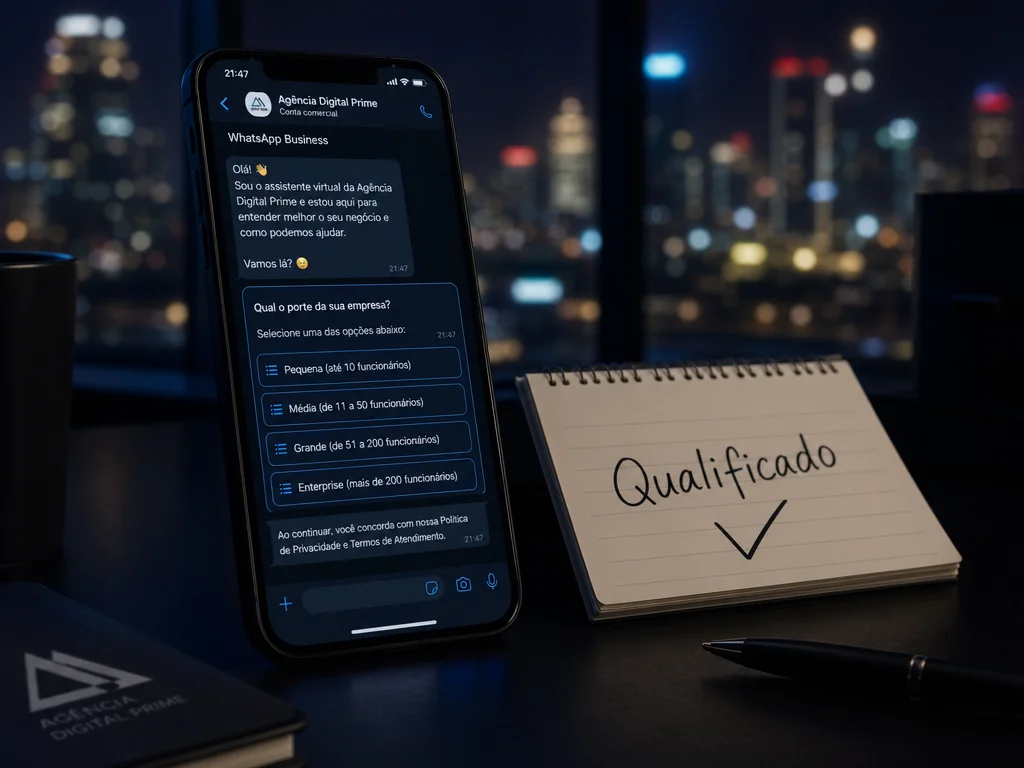 Triagem automática de leads B2B via WhatsApp — qualificação antes do especialista